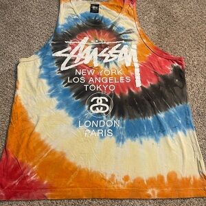 Stussy Multicolor Tie-Dye Tank Top